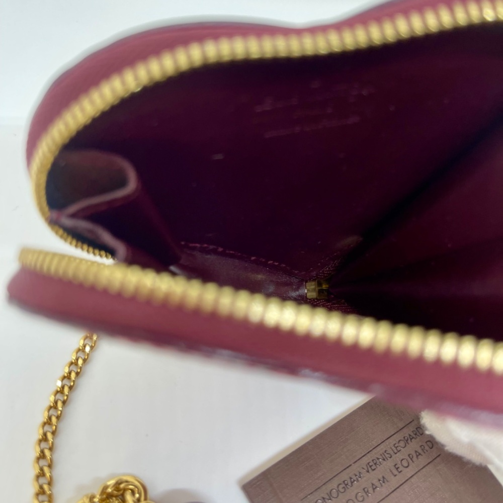 Louis Vuitton 2010 leopard-print coin purse pink and teal - Picture 5 of 5